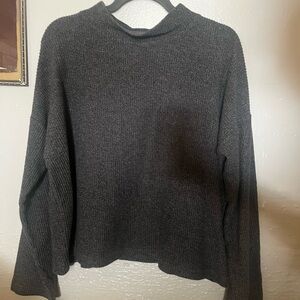 Madewell Charcoal Mockneck Sweater
